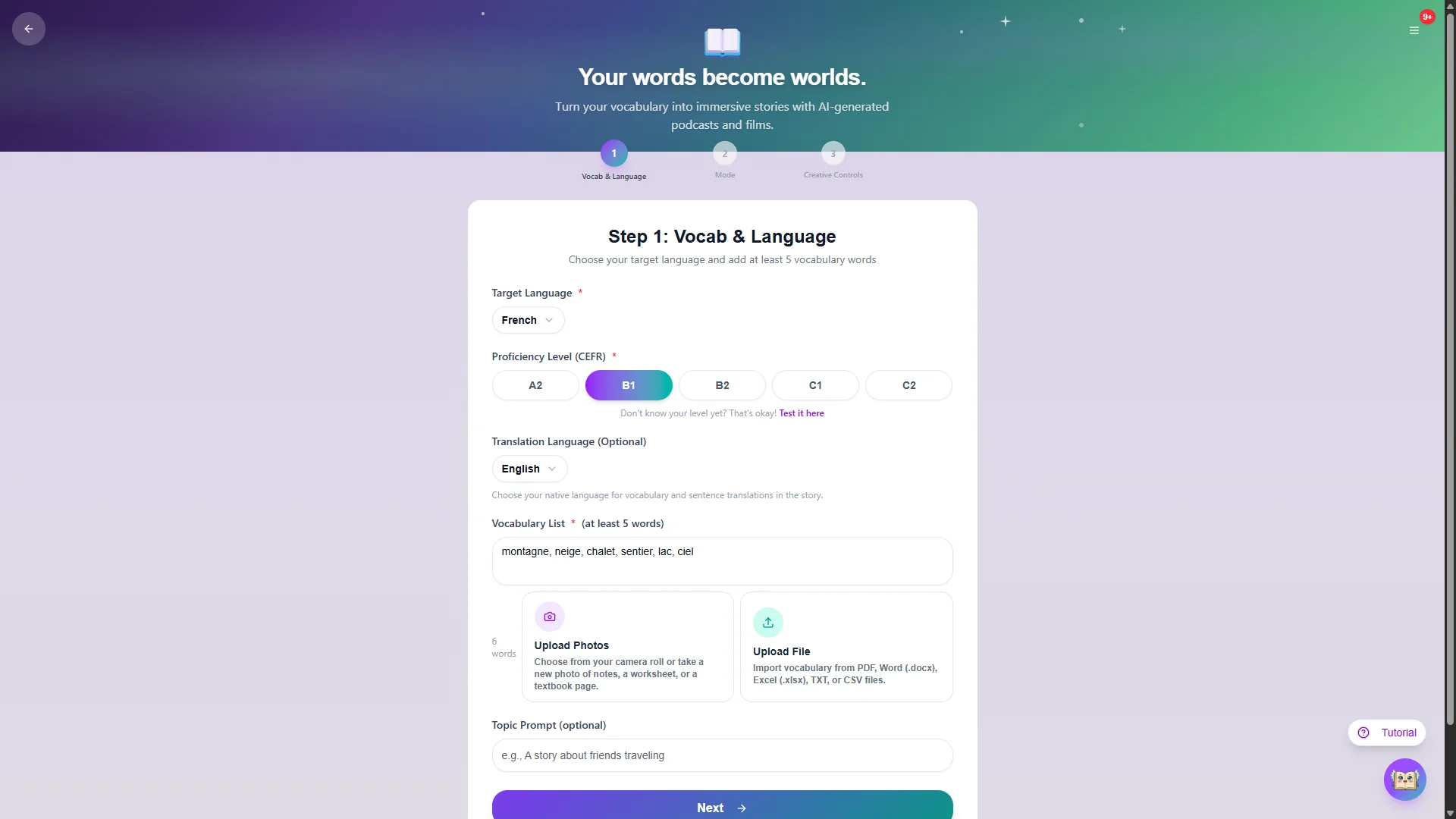 Storyling.ai — screenshot 2