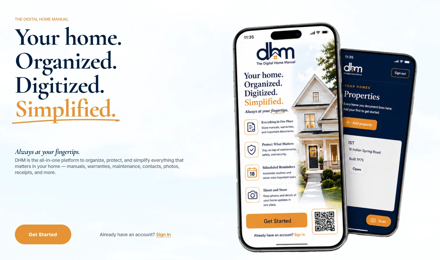 Aperçu du projet Digital Home Manual