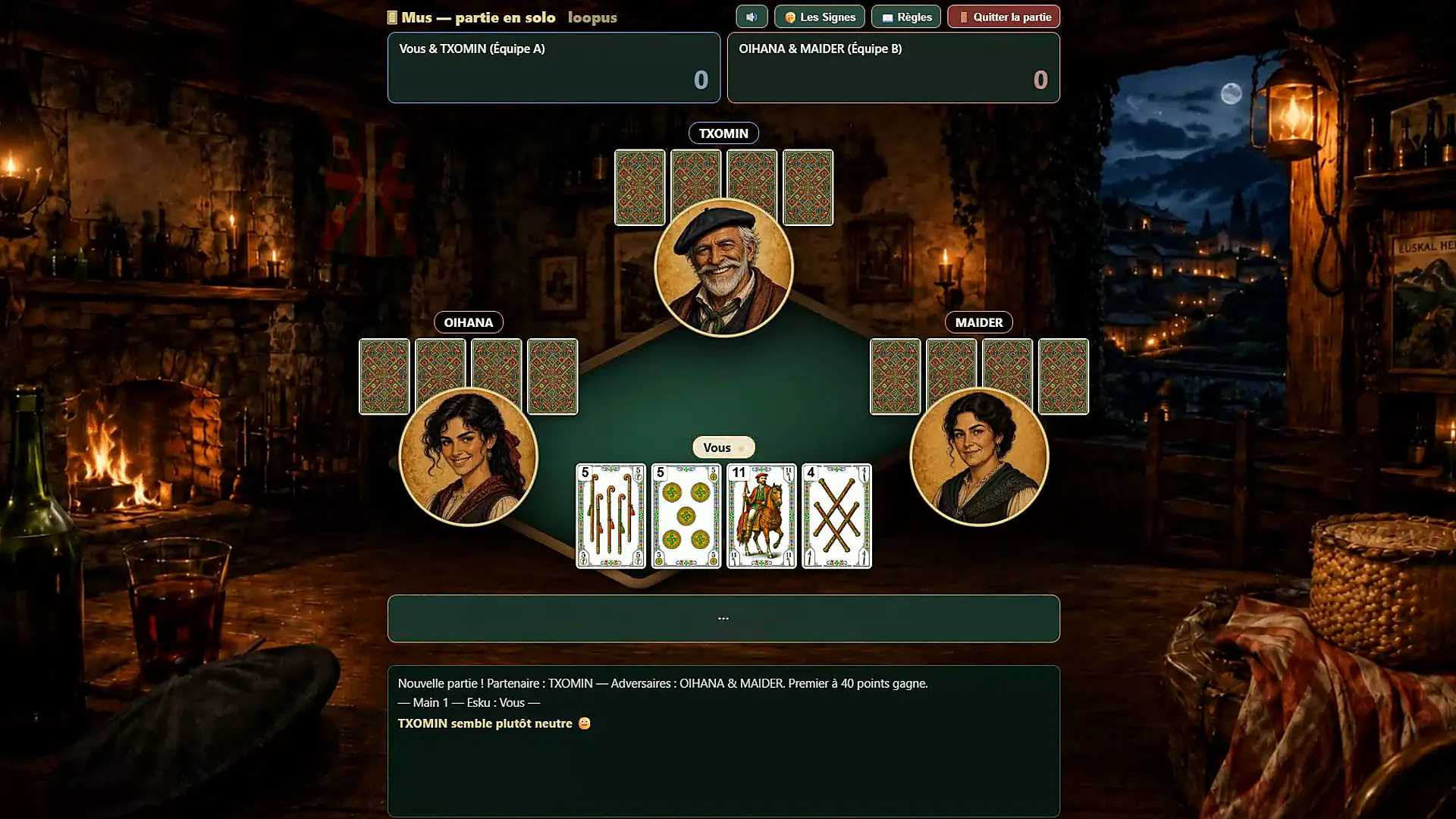Capture du projet Jeu de Mus